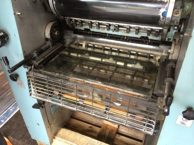 Offsetdruckmaschine MAN Roland Practica PR 00 single-color offset press with imprinting unit for numbering: das Bild 6