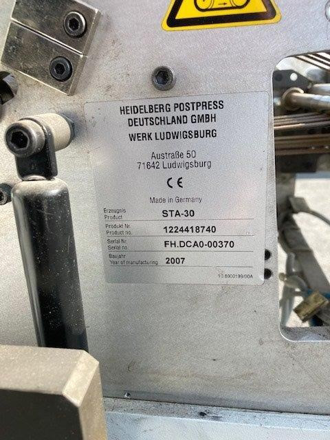 Small Sized Pharmaceutical pocket folding Machine HEIDELBERG STAHLFOLDER Ti 36-6-F-T with STA-30 and additional Kbi-36 crossfold - Falzmaschine: das Bild 4 Small Sized Pharmaceutical pocket folding Machine HEIDELBERG STAHLFOLDER Ti 36-6-F-T with STA-30 and additional Kbi-36 crossfold - Falzmaschine: das Bild 4