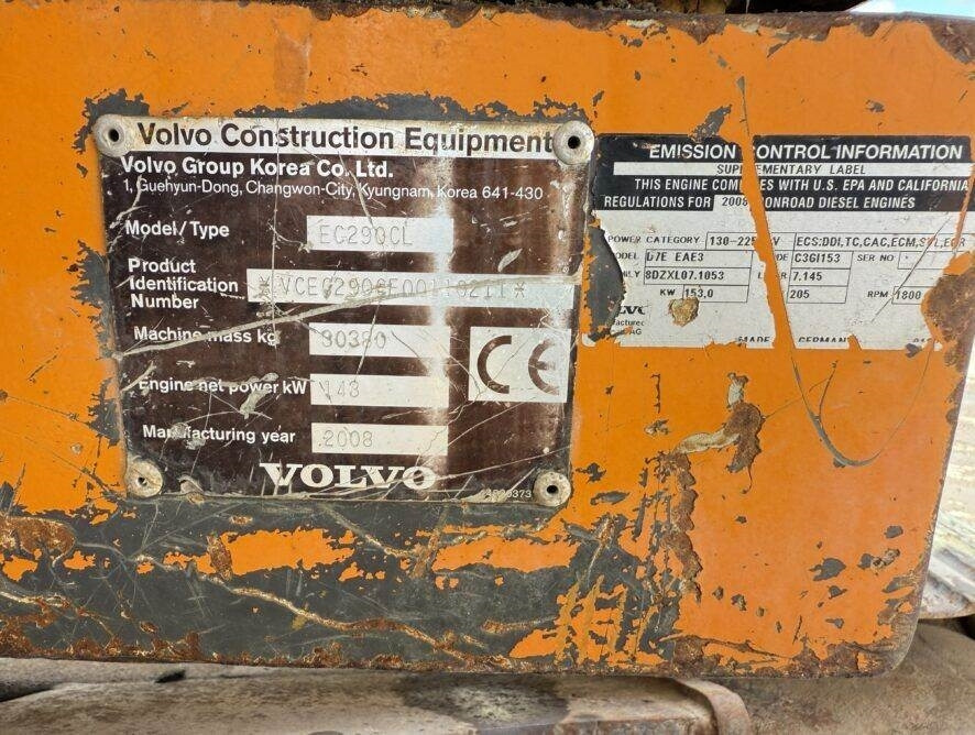 Volvo EC290CL - Kettenbagger: das Bild 5 Volvo EC290CL - Kettenbagger: das Bild 5