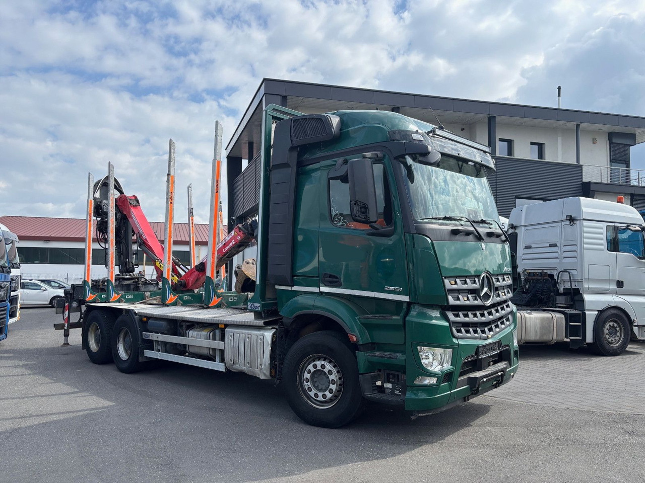 Mercedes-Benz Arocs 6x4/Kran Cranab TZ 12.2 - Holztransporter, Autokran: das Bild 5 Mercedes-Benz Arocs 6x4/Kran Cranab TZ 12.2 - Holztransporter, Autokran: das Bild 5