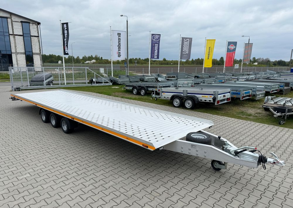 GROMEX Gromex laweta aluminiowa | 850x210cm | DMC 3500kg | platforma na 2 auta | 3 osie AL-KO | OŚWIETLENIE LED - Autotransporter Anhänger: das Bild 4 GROMEX Gromex laweta aluminiowa | 850x210cm | DMC 3500kg | platforma na 2 auta | 3 osie AL-KO | OŚWIETLENIE LED - Autotransporter Anhänger: das Bild 4