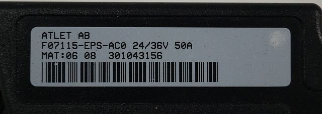 Atlet 301043156 | Controlller EPS AC0 f07115 EPS-AC0 24V/36V 50A - Steuergerät für Flurförderzeug: das Bild 2 Atlet 301043156 | Controlller EPS AC0 f07115 EPS-AC0 24V/36V 50A - Steuergerät für Flurförderzeug: das Bild 2