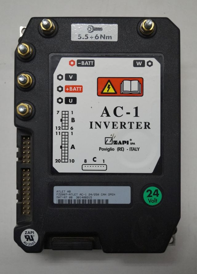 Atlet FZ2007 | Rijregeling Drive controller ZAPI AC1 FZ2007 24/250A can open sn. - Steuergerät für Flurförderzeug: das Bild 1 Atlet FZ2007 | Rijregeling Drive controller ZAPI AC1 FZ2007 24/250A can open sn. - Steuergerät für Flurförderzeug: das Bild 1