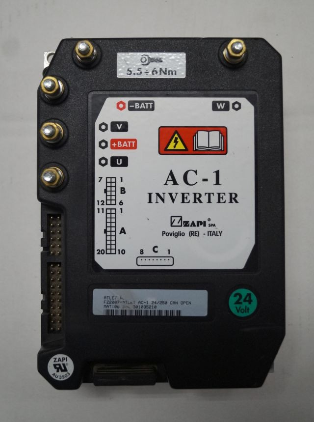 Atlet FZ2007 | Rijregeling Drive controller ZAPI AC1 FZ2007 24/250A can open sn. - Steuergerät für Flurförderzeug: das Bild 1 Atlet FZ2007 | Rijregeling Drive controller ZAPI AC1 FZ2007 24/250A can open sn. - Steuergerät für Flurförderzeug: das Bild 1