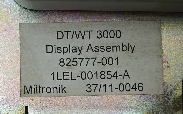 Crown 825777-001 | DT/WT3000 display 825777-001 1LEL-001854-A Miltronik 37/11-00 DT/WT3000 display 825777-001 1LEL-001854-A Miltronik 37/11-0046 - Armaturenbrett für Flurförderzeug: das Bild 2 Crown 825777-001 | DT/WT3000 display 825777-001 1LEL-001854-A Miltronik 37/11-00 DT/WT3000 display 825777-001 1LEL-001854-A Miltronik 37/11-0046 - Armaturenbrett für Flurförderzeug: das Bild 2