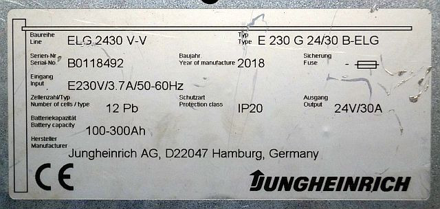 Elektrische Ausrüstung für Flurförderzeug Jungheinrich 51044544 | build in charger 24V/30A 100-300Ah sn. B0118492: das Bild 7