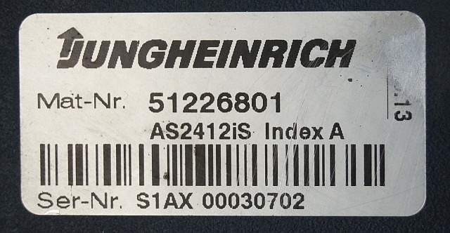 Jungheinrich 51226801 | Rij/stuur regeling drive/steering controller AS2412 i S - Steuergerät für Flurförderzeug: das Bild 2 Jungheinrich 51226801 | Rij/stuur regeling drive/steering controller AS2412 i S - Steuergerät für Flurförderzeug: das Bild 2