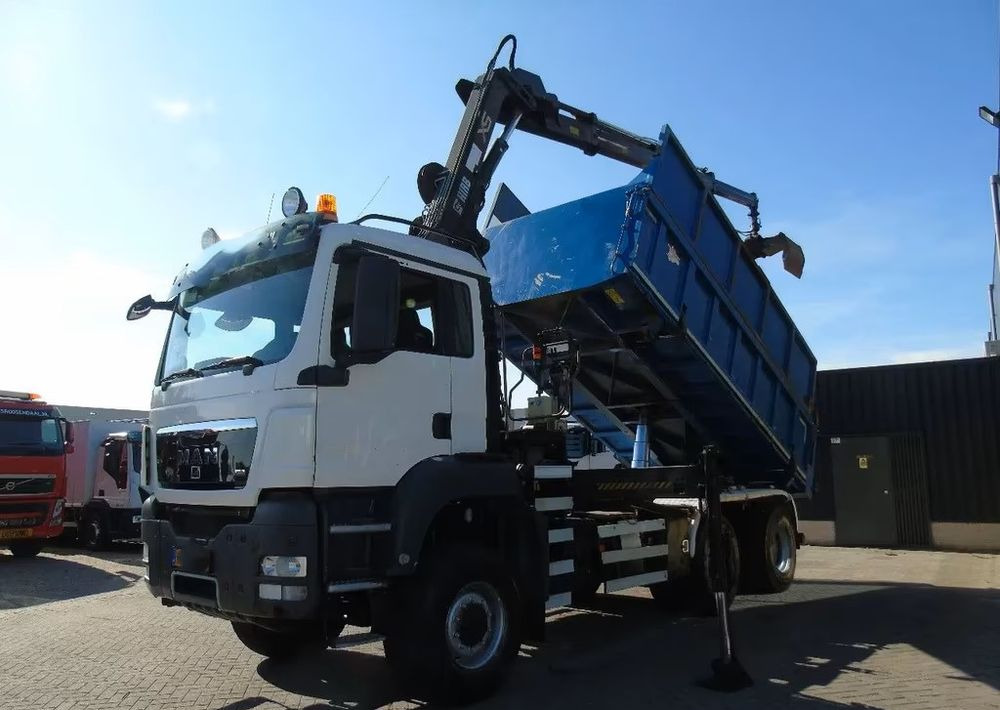 MAN TGS 26.400 6x6 – Wywrotka 3-stronna Meiller + Żuraw HIAB 166 E3 HIPRO – 429.222 km – Euro 4 - Kipper, Autokran: das Bild 1 MAN TGS 26.400 6x6 – Wywrotka 3-stronna Meiller + Żuraw HIAB 166 E3 HIPRO – 429.222 km – Euro 4 - Kipper, Autokran: das Bild 1