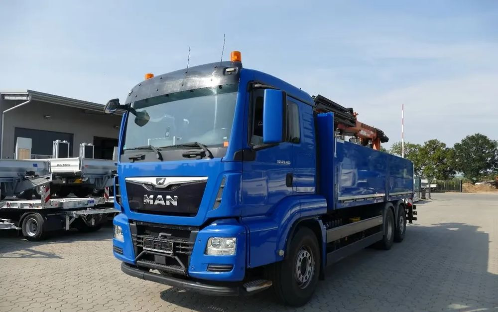 MAN TGS 26.460 – Platforma z żurawiem HDS tylnym do materiałów budowlanych / Retarder / 6x2 / Klima / Euro 6 - Autokran, Pritsche LKW: das Bild 2 MAN TGS 26.460 – Platforma z żurawiem HDS tylnym do materiałów budowlanych / Retarder / 6x2 / Klima / Euro 6 - Autokran, Pritsche LKW: das Bild 2