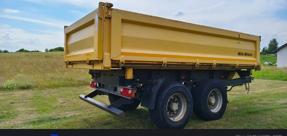 Meiller Przyczepa Tandem R180 | Kipper Wywrotka trójstronna | Bordmatik- Manual | Zawieszenie pneumatyczne | Stan idealny | - Kipper Anhänger: das Bild 3 Meiller Przyczepa Tandem R180 | Kipper Wywrotka trójstronna | Bordmatik- Manual | Zawieszenie pneumatyczne | Stan idealny | - Kipper Anhänger: das Bild 3