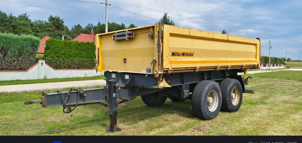 Meiller Przyczepa Tandem R180 | Kipper Wywrotka trójstronna | Bordmatik- Manual | Zawieszenie pneumatyczne | Stan idealny | - Kipper Anhänger: das Bild 2 Meiller Przyczepa Tandem R180 | Kipper Wywrotka trójstronna | Bordmatik- Manual | Zawieszenie pneumatyczne | Stan idealny | - Kipper Anhänger: das Bild 2