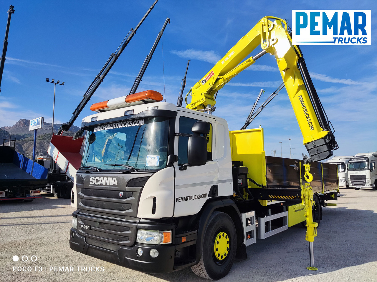 Autokran SCANIA P 250 GRUA CAJA FIJA: das Bild 18
