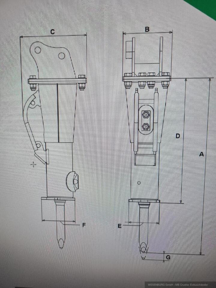 Montabert Hydraulikhammer SD16 Trägerklasse: 1,5 - 3,7 t - Hydraulikhammer für Baumaschine: das Bild 4 Montabert Hydraulikhammer SD16 Trägerklasse: 1,5 - 3,7 t - Hydraulikhammer für Baumaschine: das Bild 4