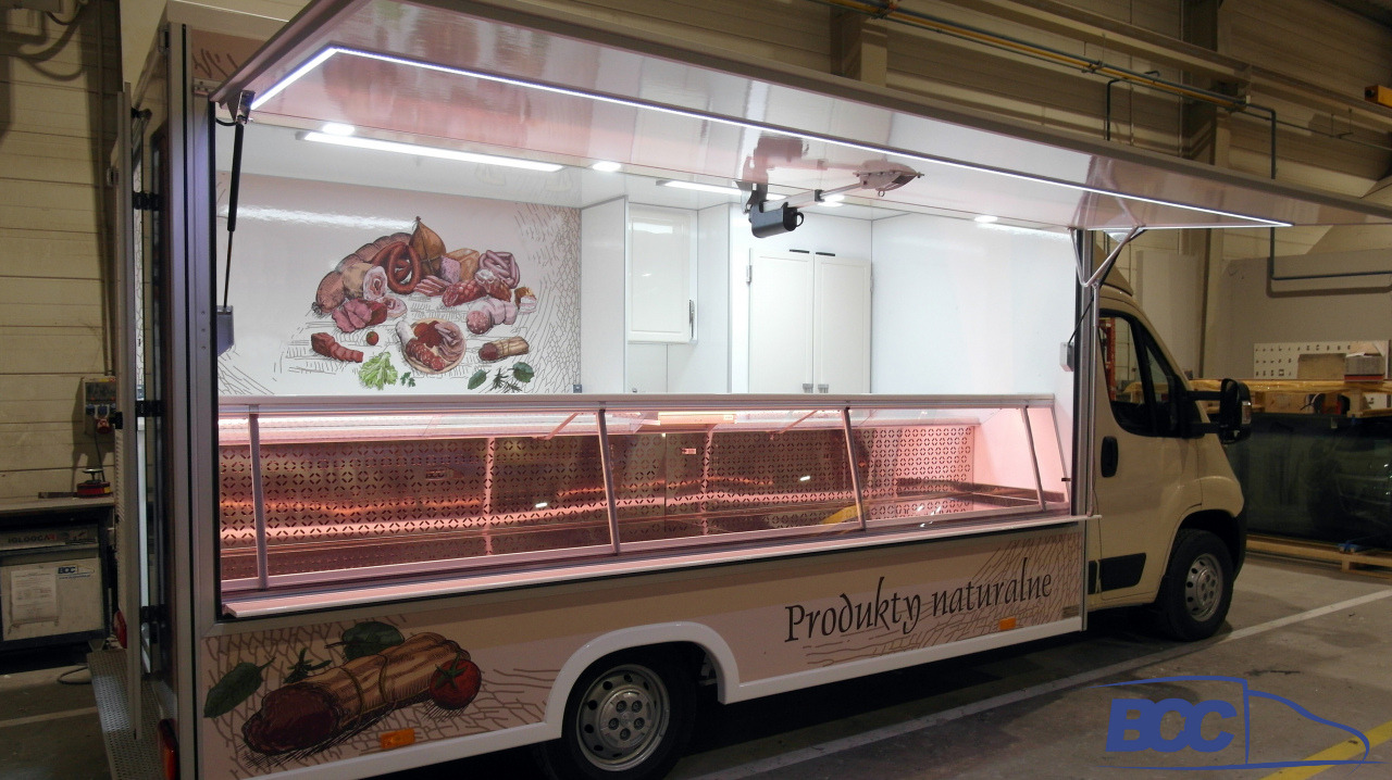 NEU: Verkaufsfahrzeug Für die Beförderung von Lebensmittel BCC POLSKA - FOOD TRUCK - MOBILNY SKLEP MIĘSNY PEUGEOT BOXER: das Bild 12