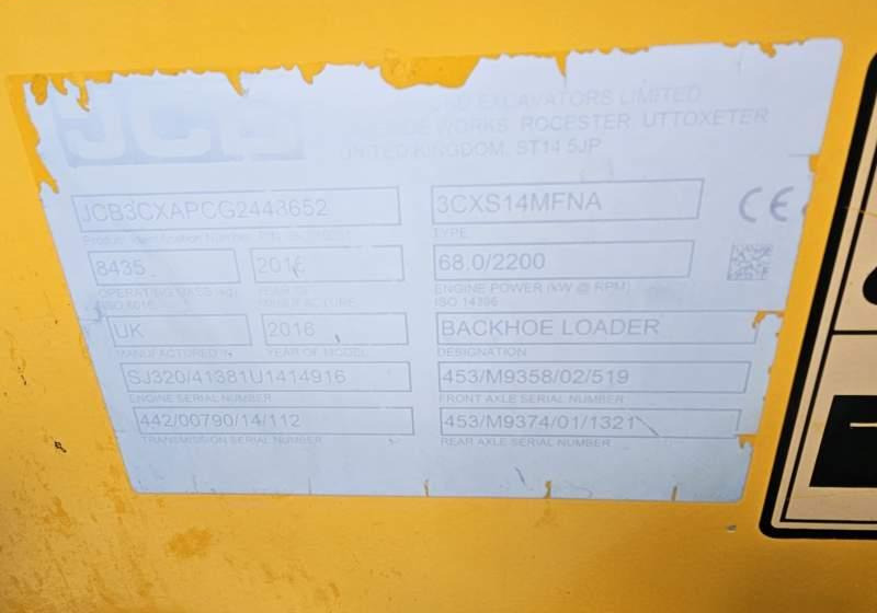 Baggerlader JCB 3CX SUPER / SPROWADZONA / 7 800 MTH / 92 KM: das Bild 14