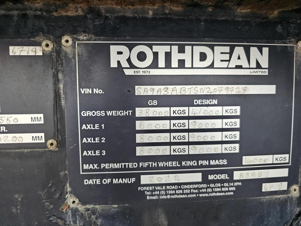 Rothdean Steel tipper - Kipper Auflieger: das Bild 4 Rothdean Steel tipper - Kipper Auflieger: das Bild 4