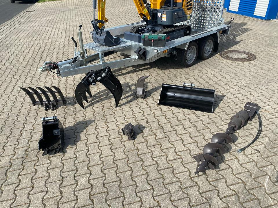 Minibagger BK1250JS + Tieflader + Zubehör *INKL.19% MWST*KUBOTA*BERGER KRAUS*JOYSTICK*SOFORT!* - Minibagger: das Bild 3 Minibagger BK1250JS + Tieflader + Zubehör *INKL.19% MWST*KUBOTA*BERGER KRAUS*JOYSTICK*SOFORT!* - Minibagger: das Bild 3