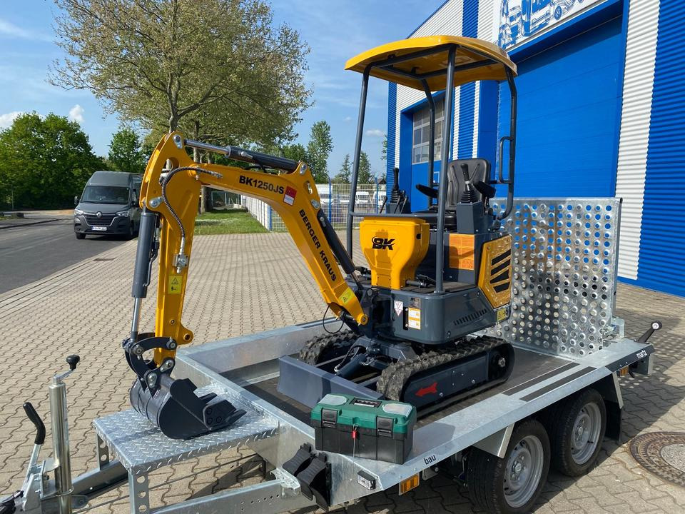 Minibagger BK1250JS + Tieflader + Zubehör *INKL.19% MWST*KUBOTA*BERGER KRAUS*JOYSTICK*SOFORT!* - Minibagger: das Bild 4 Minibagger BK1250JS + Tieflader + Zubehör *INKL.19% MWST*KUBOTA*BERGER KRAUS*JOYSTICK*SOFORT!* - Minibagger: das Bild 4