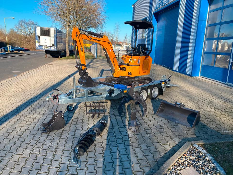 Minibagger BK1500JS + Anhänger *INKL.19% MWST*BERGER KRAUS*KUBOTA*JOYSTICK*ZUBEHÖRPAKET*SOFORT!* - Minibagger, Anhänger: das Bild 1 Minibagger BK1500JS + Anhänger *INKL.19% MWST*BERGER KRAUS*KUBOTA*JOYSTICK*ZUBEHÖRPAKET*SOFORT!* - Minibagger, Anhänger: das Bild 1