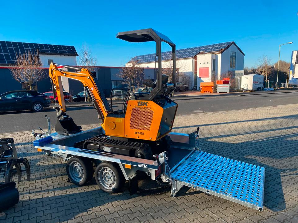Minibagger BK1500JS + Anhänger *INKL.19% MWST*BERGER KRAUS*KUBOTA*JOYSTICK*ZUBEHÖRPAKET*SOFORT!* - Minibagger, Anhänger: das Bild 5 Minibagger BK1500JS + Anhänger *INKL.19% MWST*BERGER KRAUS*KUBOTA*JOYSTICK*ZUBEHÖRPAKET*SOFORT!* - Minibagger, Anhänger: das Bild 5