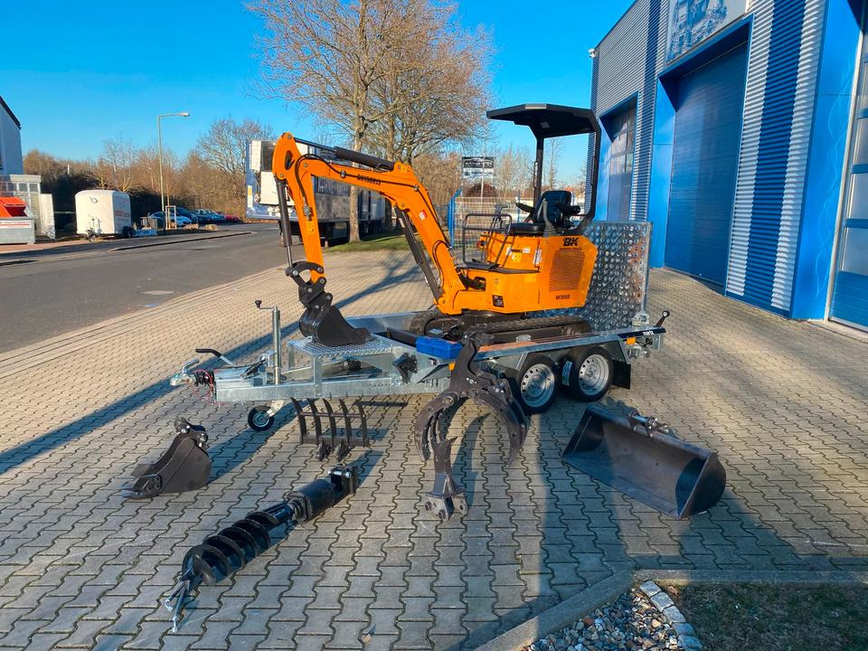 Minibagger BK1500JS + Anhänger *INKL.19% MWST*BERGER KRAUS*KUBOTA*JOYSTICK*ZUBEHÖRPAKET*SOFORT!* - Minibagger, Anhänger: das Bild 2 Minibagger BK1500JS + Anhänger *INKL.19% MWST*BERGER KRAUS*KUBOTA*JOYSTICK*ZUBEHÖRPAKET*SOFORT!* - Minibagger, Anhänger: das Bild 2