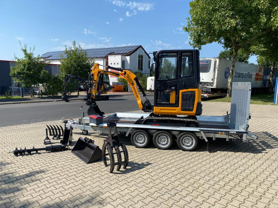 Minibagger BK2000KSR + Tieflader + Zubehör *INKL.19% MWST*BERGER KRAUS*YANMAR*SCHWENKARM* VERSTELLFAHRWERK** - Minibagger, Anhänger: das Bild 4 Minibagger BK2000KSR + Tieflader + Zubehör *INKL.19% MWST*BERGER KRAUS*YANMAR*SCHWENKARM* VERSTELLFAHRWERK** - Minibagger, Anhänger: das Bild 4
