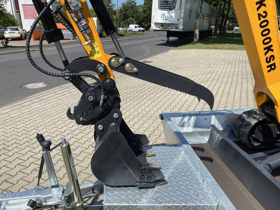 Minibagger, Anhänger Minibagger BK2000KSR + Tieflader + Zubehör *INKL.19% MWST*BERGER KRAUS*YANMAR*SCHWENKARM* VERSTELLFAHRWERK**: das Bild 12