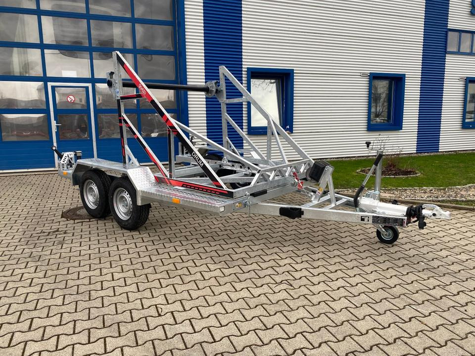 Vermietung / Kabelanhänger 3500KG / Nutzlast 2766KG / Kabeltrommel-Anhänger / Glasfaser/ 1 Monat - Kabeltrommelanhänger: das Bild 2 Vermietung / Kabelanhänger 3500KG / Nutzlast 2766KG / Kabeltrommel-Anhänger / Glasfaser/ 1 Monat - Kabeltrommelanhänger: das Bild 2