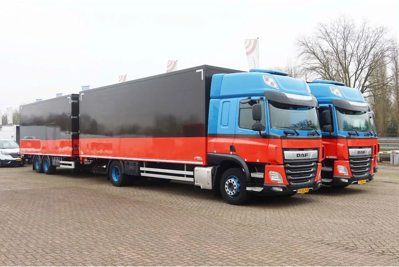 DAF CF 410 Bakwagen + trailer 2x Dhollandia 2000 KG klep - Koffer LKW: das Bild 2 DAF CF 410 Bakwagen + trailer 2x Dhollandia 2000 KG klep - Koffer LKW: das Bild 2