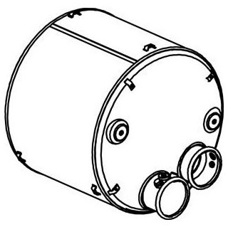 Katalysator SCR Euro 4 DAF XF95, XF105, XF85 - 3 sensoren - Dinex 21441 1691063 1685172 1691063 1685172 1669321 - Fahrzeugkatalysator für LKW: das Bild 2 Katalysator SCR Euro 4 DAF XF95, XF105, XF85 - 3 sensoren - Dinex 21441 1691063 1685172 1691063 1685172 1669321 - Fahrzeugkatalysator für LKW: das Bild 2