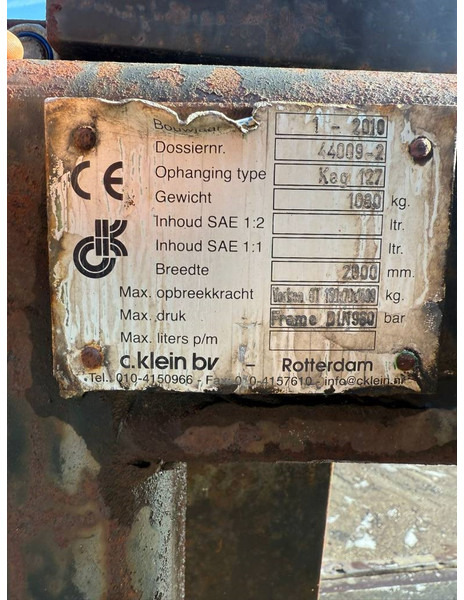 Gabel für Baumaschine C. Klein Verachtert 2007/2008 Palletforks / Pallet: das Bild 6