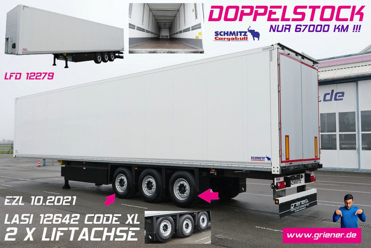 Schmitz Cargobull SKO 24/DOPPELSTOCK / 2,70/ 2 x LIFT nur 67000 km - Koffer Auflieger: das Bild 1 Schmitz Cargobull SKO 24/DOPPELSTOCK / 2,70/ 2 x LIFT nur 67000 km - Koffer Auflieger: das Bild 1