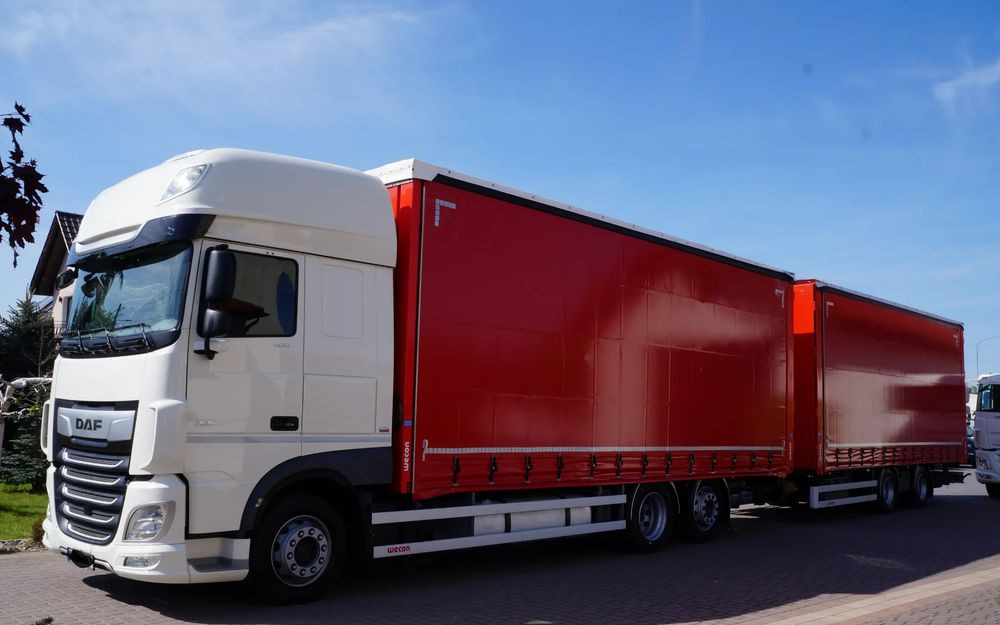 DAF XF 480 EURO 6 ZESTAW TANDEM PRZEJAZDOWY 120 M3 7,8 M + 7,8 M WECON - Plane LKW: das Bild 2 DAF XF 480 EURO 6 ZESTAW TANDEM PRZEJAZDOWY 120 M3 7,8 M + 7,8 M WECON - Plane LKW: das Bild 2