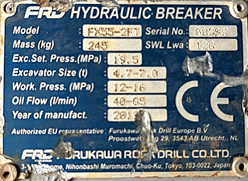 FURUKAWA FX55 BRH Marteau Hydraulique - Hydraulikhammer: das Bild 5 FURUKAWA FX55 BRH Marteau Hydraulique - Hydraulikhammer: das Bild 5