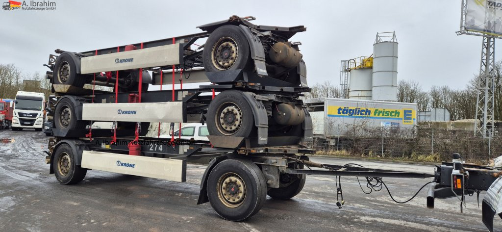 Krone AZ 5x vorhanden SAF Achsen, fertig gestapelt - Container/ Wechselfahrgestell Anhänger: das Bild 1 Krone AZ 5x vorhanden SAF Achsen, fertig gestapelt - Container/ Wechselfahrgestell Anhänger: das Bild 1