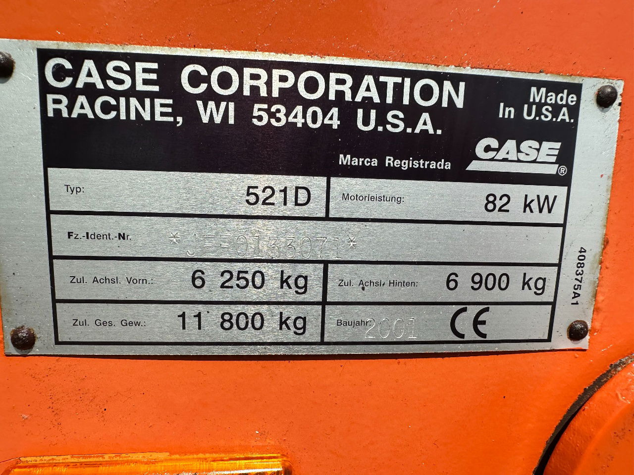 Radlader Case 521D: das Bild 14