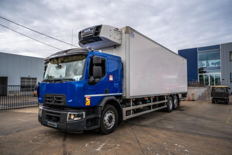 Renault D WIDE 380 DXI+CARRIER SUPRA 1150 Mt + DHOLLANDIA 2T - Kühlkoffer LKW: das Bild 1 Renault D WIDE 380 DXI+CARRIER SUPRA 1150 Mt + DHOLLANDIA 2T - Kühlkoffer LKW: das Bild 1