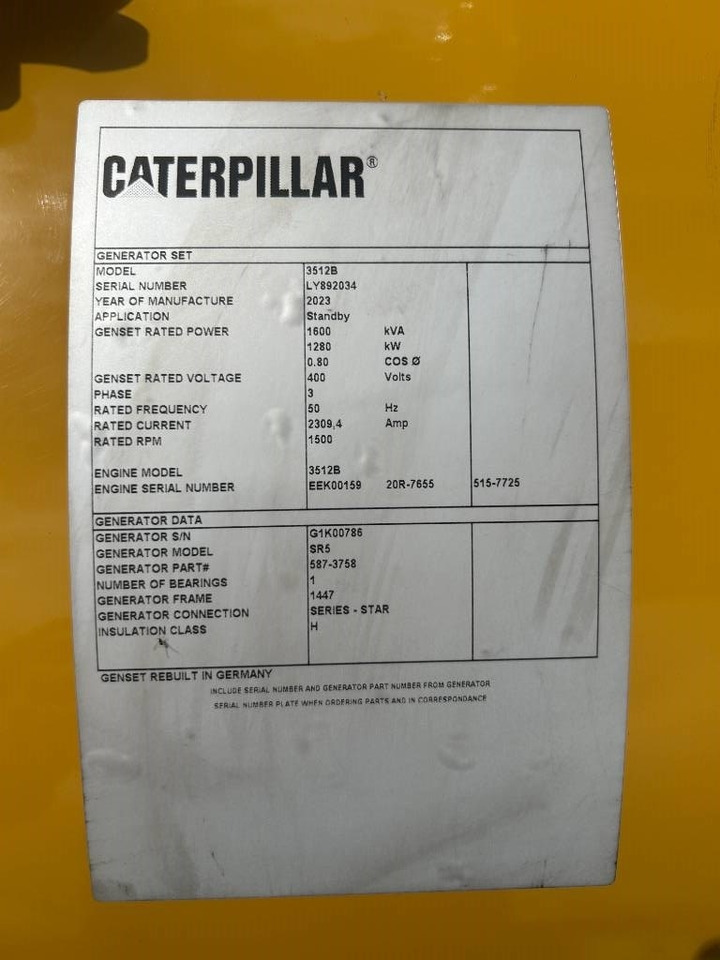 NEU: Stromgenerator CAT 3512B - 1.600 kVA Open Generator - DPX-18102: das Bild 8