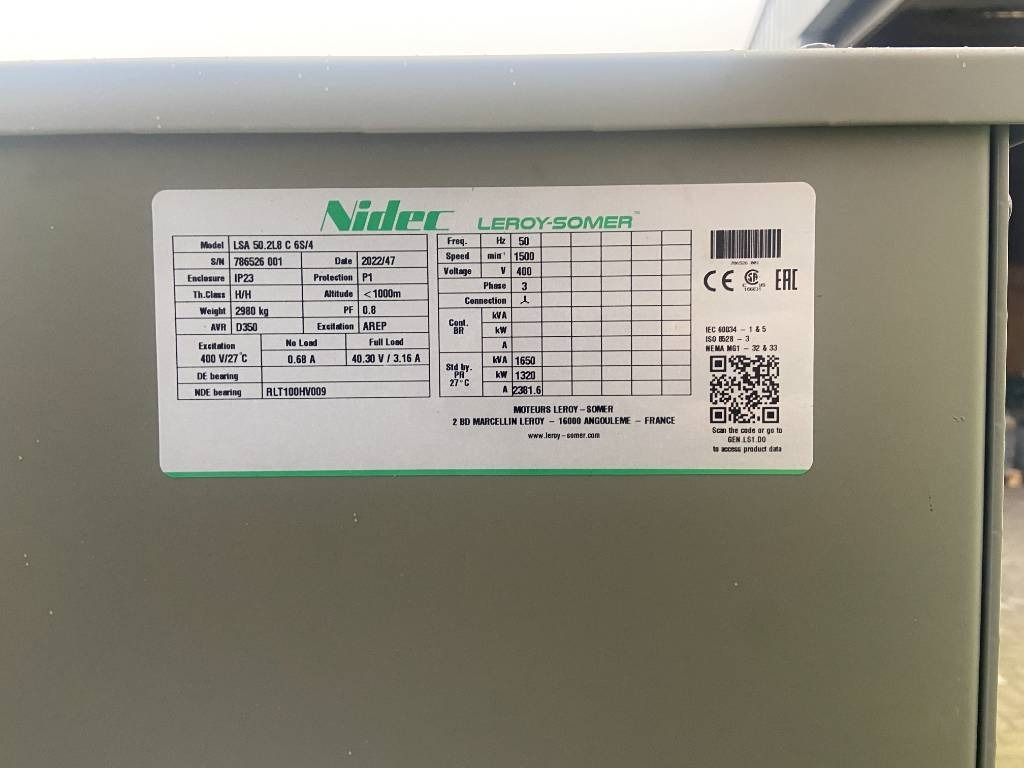 Perkins 4012-46TAG2A - 1.650 kVA Generator - DPX-19823-O  - Leasing Perkins 4012-46TAG2A - 1.650 kVA Generator - DPX-19823-O: das Bild 10