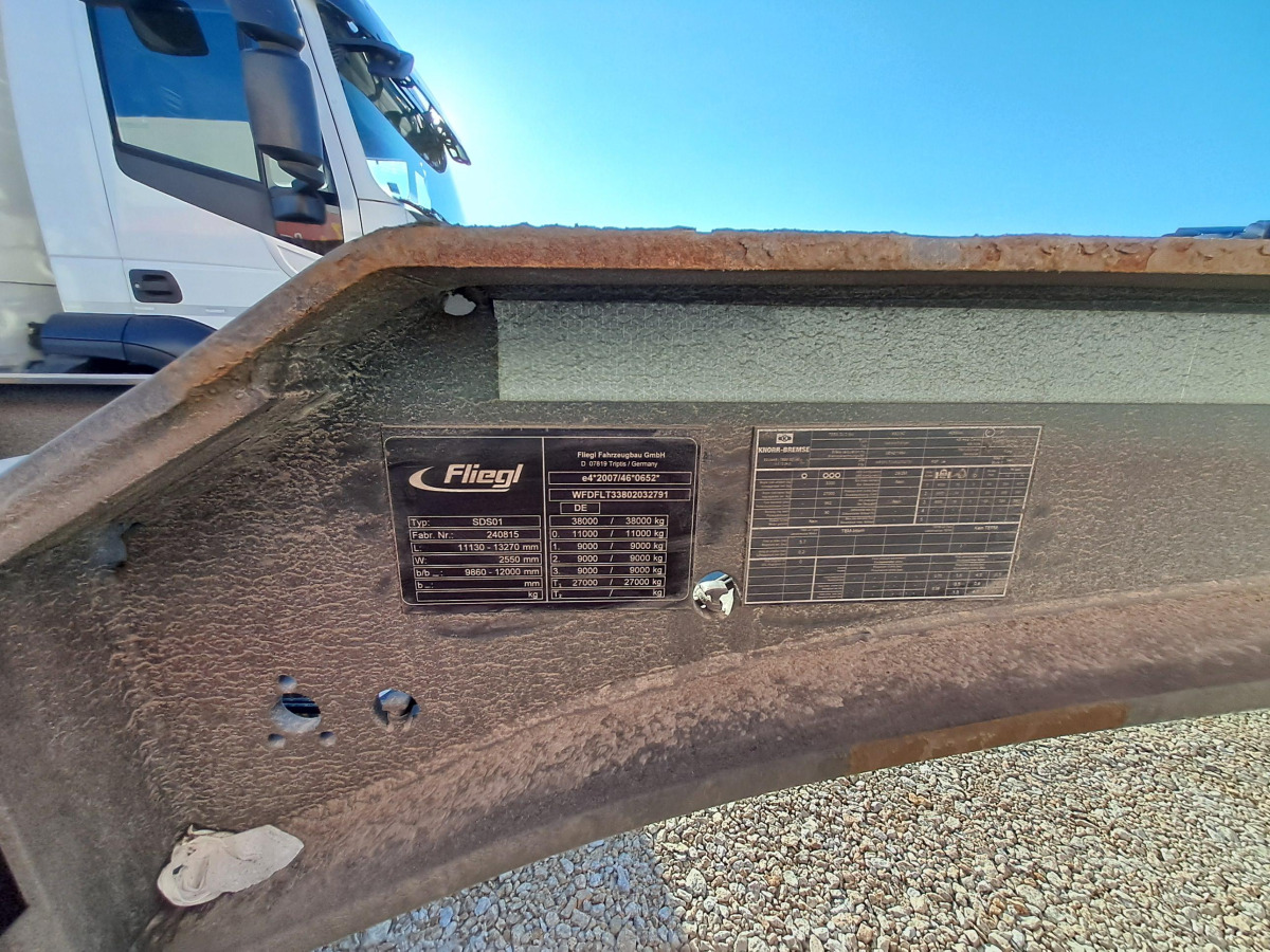 Container/ Wechselfahrgestell Anhänger FLIEGL SDS 380 POD KONTENERY: das Bild 7