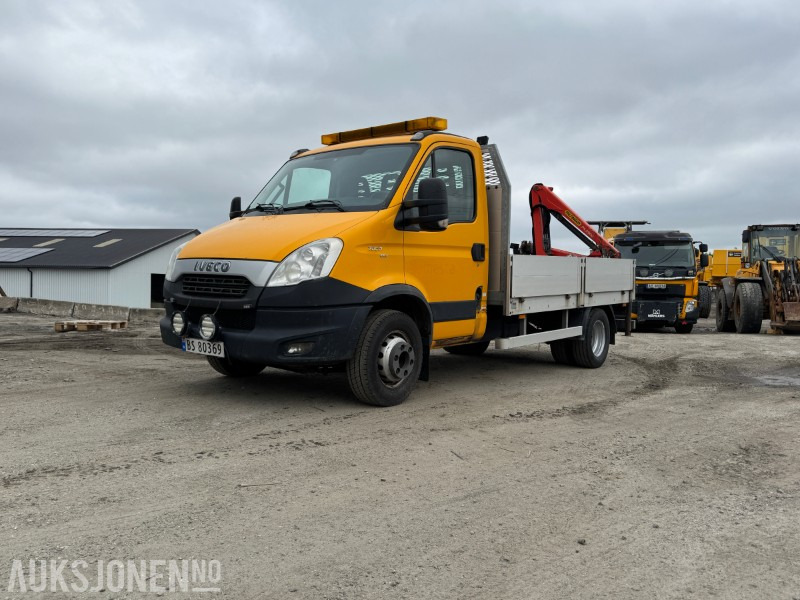 2013 Iveco Daily Planbil m/palfinger kran. - Pritsche LKW: das Bild 1 2013 Iveco Daily Planbil m/palfinger kran. - Pritsche LKW: das Bild 1