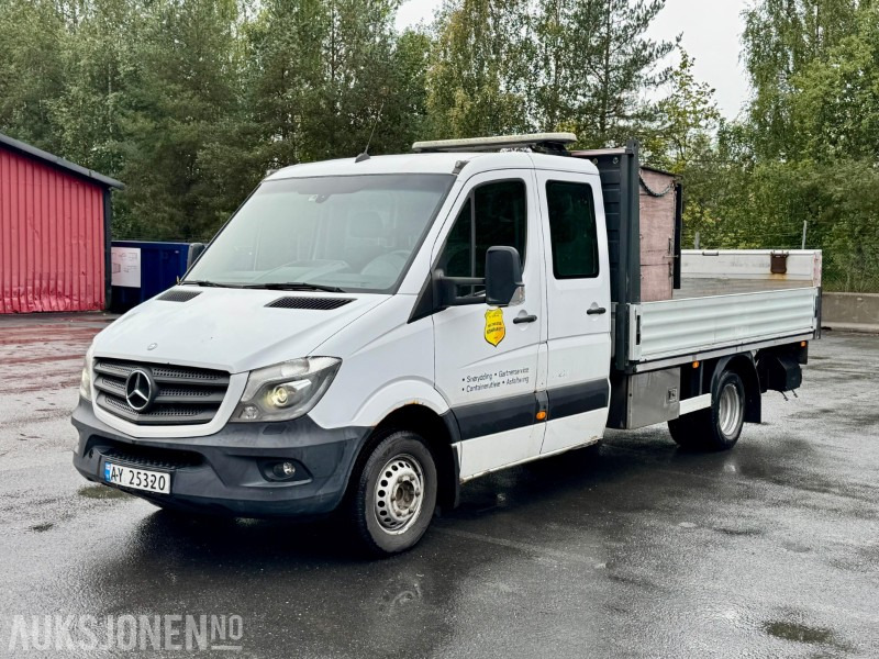 2014 Mercedes-Benz Sprinter 516 CDI planbil, 5-tonn, dobbelkabin, bakløft, lysbjelke - Pritsche LKW: das Bild 1 2014 Mercedes-Benz Sprinter 516 CDI planbil, 5-tonn, dobbelkabin, bakløft, lysbjelke - Pritsche LKW: das Bild 1