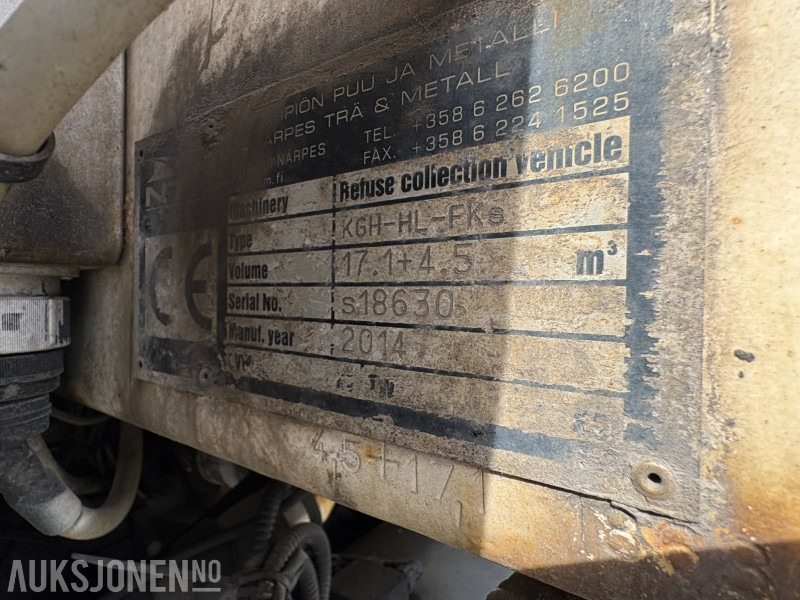 2014 Volvo FM 420 renovasjonsbil med 2-kammers løsning - Müllwagen: das Bild 5 2014 Volvo FM 420 renovasjonsbil med 2-kammers løsning - Müllwagen: das Bild 5