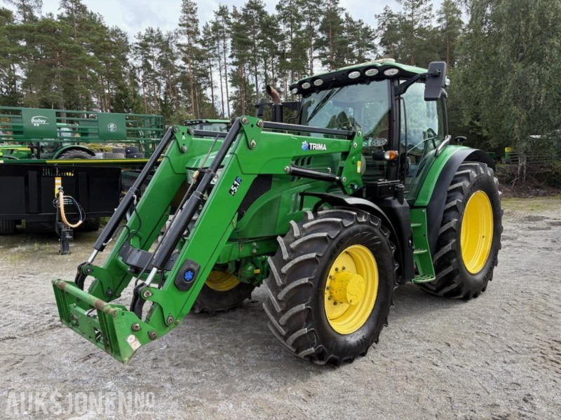 2016 John Deere 6155R, AutoPowr 50 km/t, AutoTrac Ready, Trima 5.1P frontlaster, 6903 Timer - Traktor: das Bild 1 2016 John Deere 6155R, AutoPowr 50 km/t, AutoTrac Ready, Trima 5.1P frontlaster, 6903 Timer - Traktor: das Bild 1
