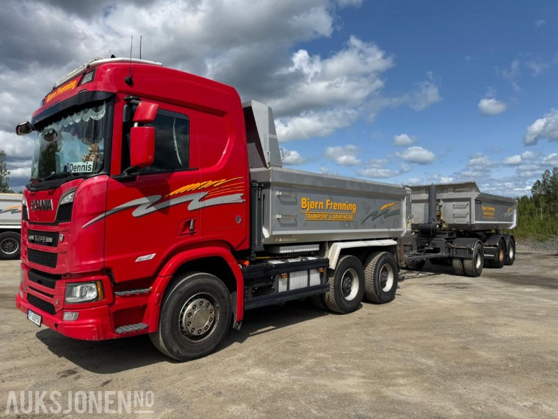 2018 Scania R580 GODT UTSTYRT TIPPBIL MED 3 AKSLET HENGER - Kipper: das Bild 1 2018 Scania R580 GODT UTSTYRT TIPPBIL MED 3 AKSLET HENGER - Kipper: das Bild 1