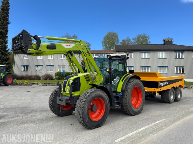 2022 Claas Arion 450 med laster - Traktor: das Bild 1 2022 Claas Arion 450 med laster - Traktor: das Bild 1