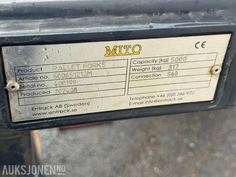 2024 Mito Pallegafler S60 til Gravemaskin - Anbauteil für Baumaschine: das Bild 5 2024 Mito Pallegafler S60 til Gravemaskin - Anbauteil für Baumaschine: das Bild 5
