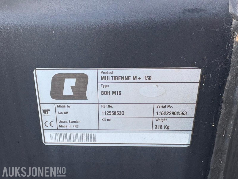 2022 Ålö Multibenne M+ 150 gripskuffe - Landmaschine: das Bild 5 2022 Ålö Multibenne M+ 150 gripskuffe - Landmaschine: das Bild 5