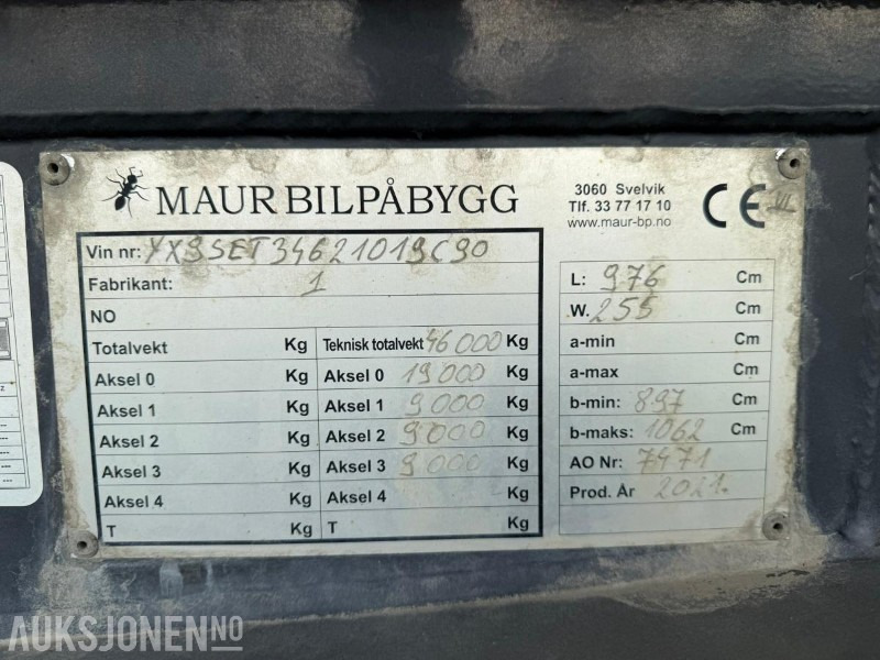 2021 Scania R650 V8 6x4 Trekkvogn m/maur tippsemi - Leasing 2021 Scania R650 V8 6x4 Trekkvogn m/maur tippsemi: das Bild 44