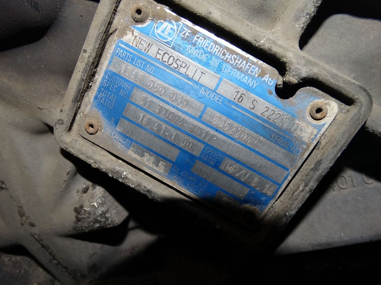 MAN 16S2221 TD MAN TGX TGS TGA - Getriebe für LKW: das Bild 2 MAN 16S2221 TD MAN TGX TGS TGA - Getriebe für LKW: das Bild 2